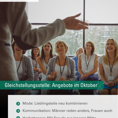 Seminarprogramm der Gleichstellungsstelle Oktober 2026
