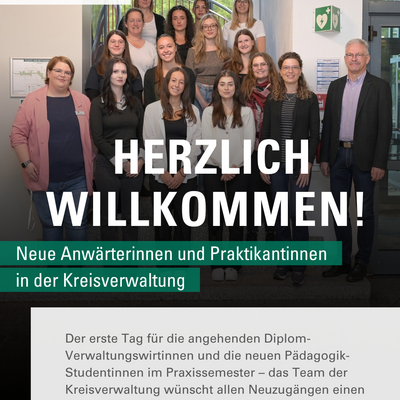 Begr&uuml;&szlig;ung der neuen Anw&auml;rterinnen 2026