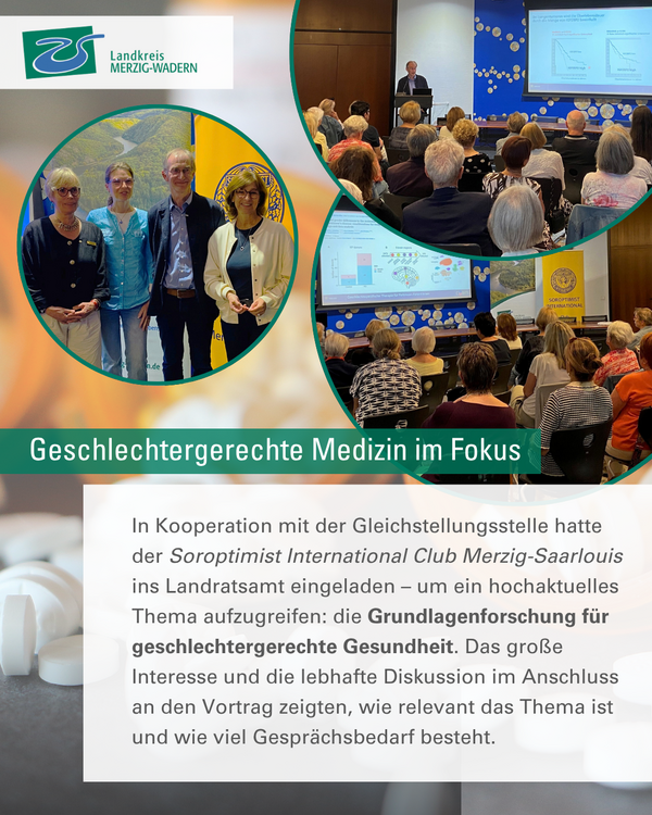Geschlechtergerechte Medizin im Fokus: Gro&szlig;es Interesse am Vortrag im Landratsamt
