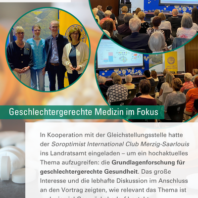 Geschlechtergerechte Medizin im Fokus: Gro&szlig;es Interesse am Vortrag im Landratsamt