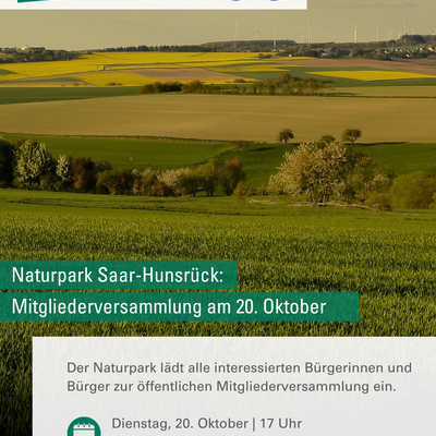 Naturpark Saar-Hunsr&uuml;ck Mitgliederversammlung