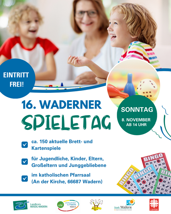 16. Waderner Spieletag am 8. November