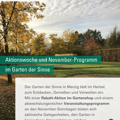 November im Garten der Sinne