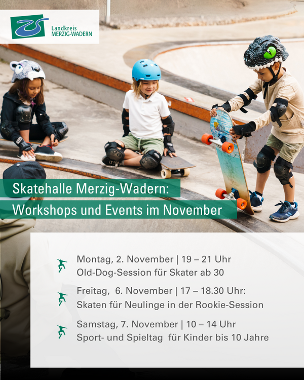 Angebote der Skatehalle im November