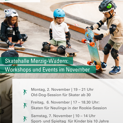 Angebote der Skatehalle im November
