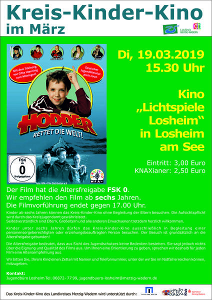 Bild zur Veranstaltung „Kreis-Kinder-Kino Losheim