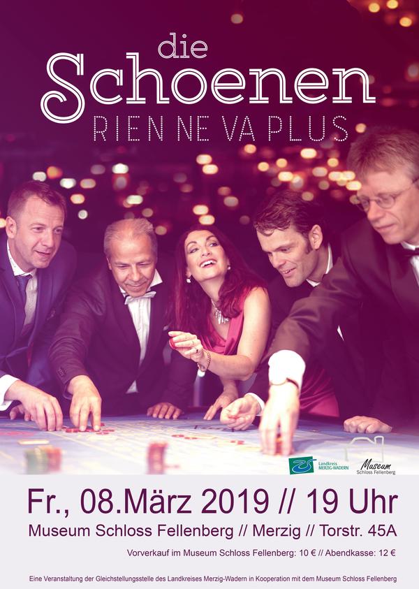 Internationaler Frauentag - Chanson-Abend mit Anne Schoenen und Band am 8.3. Im Museum Schloss Fellenberg
