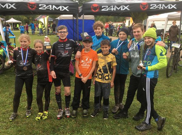 Die Mountainbiker von der Gemeinschaftsschule an der Saarschleife