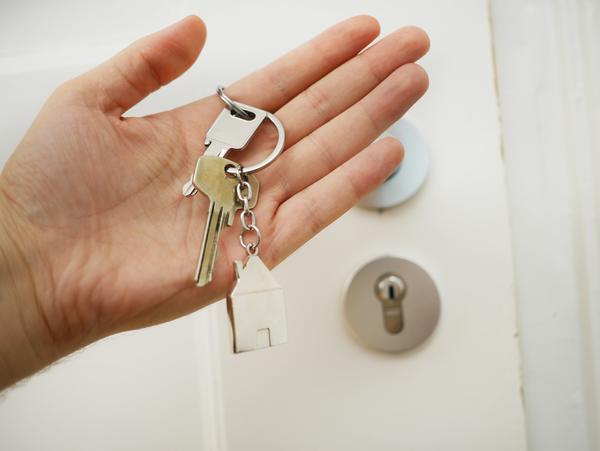 Symbolbild, Haustürschlüssel eines Wohnungsbesitzers.