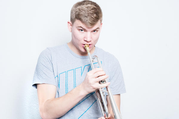 Niklas Müller begeistert an der Trompete.