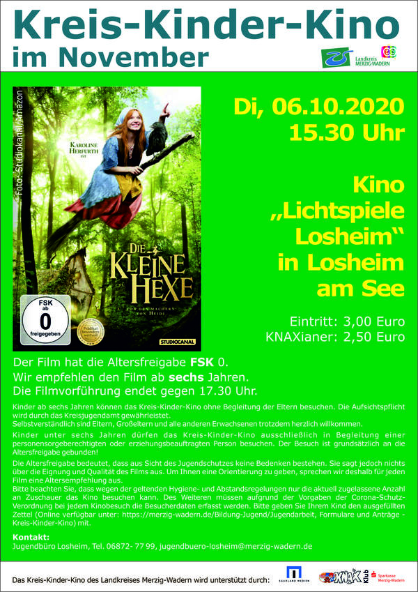 Plakat Losheim Kreis-Kinder-Kino