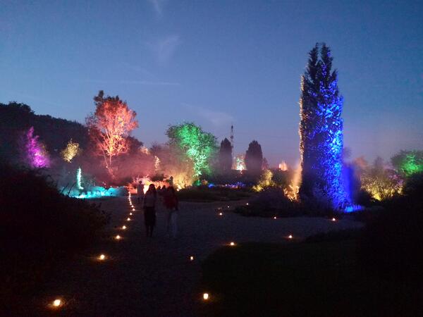 Der illuminierte Garten der Sinne