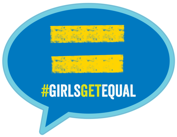 Gleichheitszeichen abfotografieren und auf Instagram mit den Hashtags #GirlsGetEqual und #landkreismerzigwadern posten