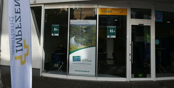 Impfstation Merziger Fu&szlig;g&auml;ngerzone 