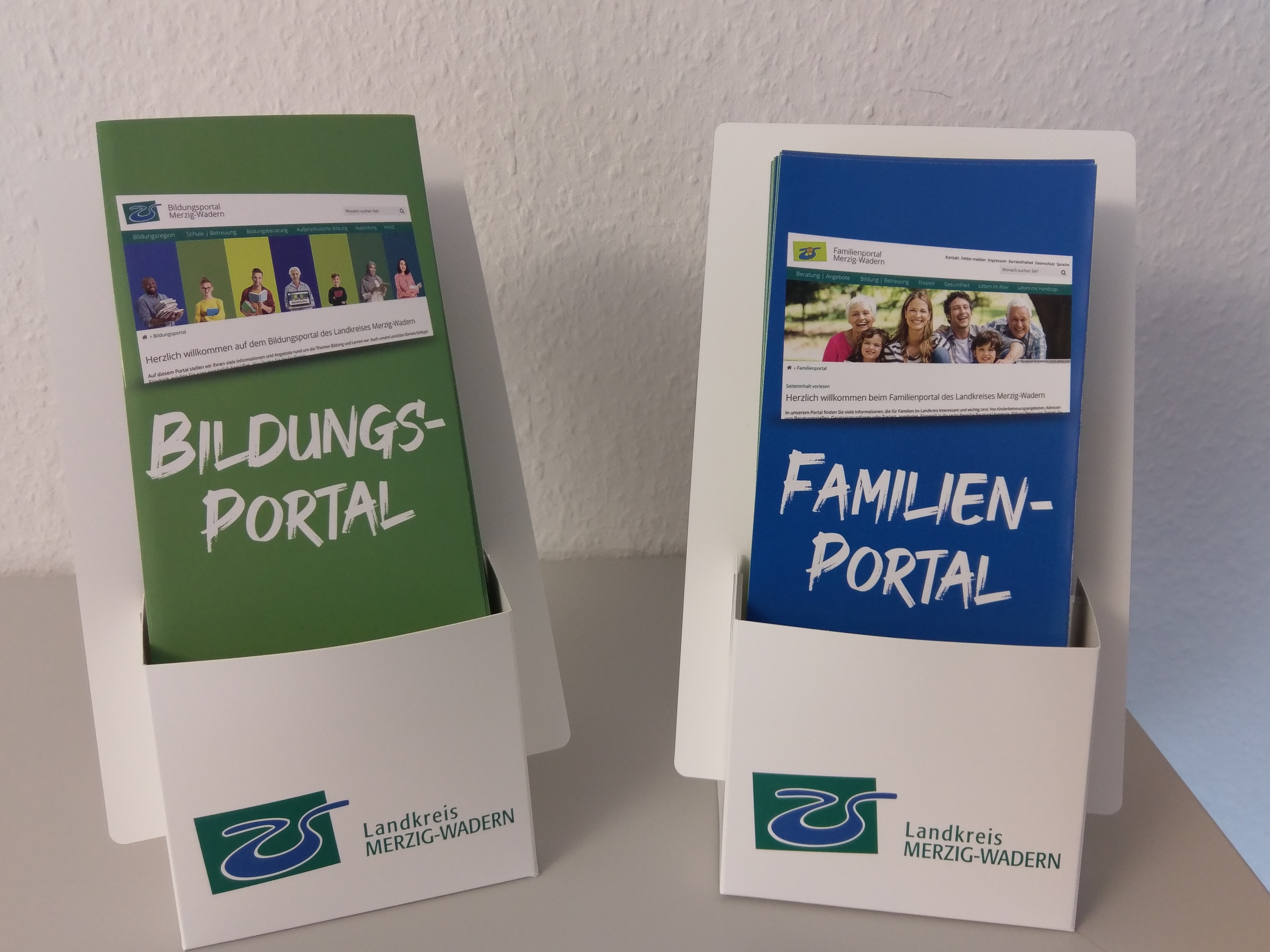 Aufsteller Flyer Bildungsportal