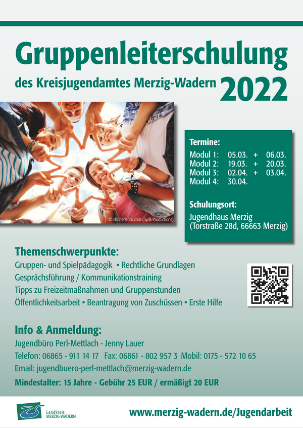 Plakat Gruppenleiterschulung 2022