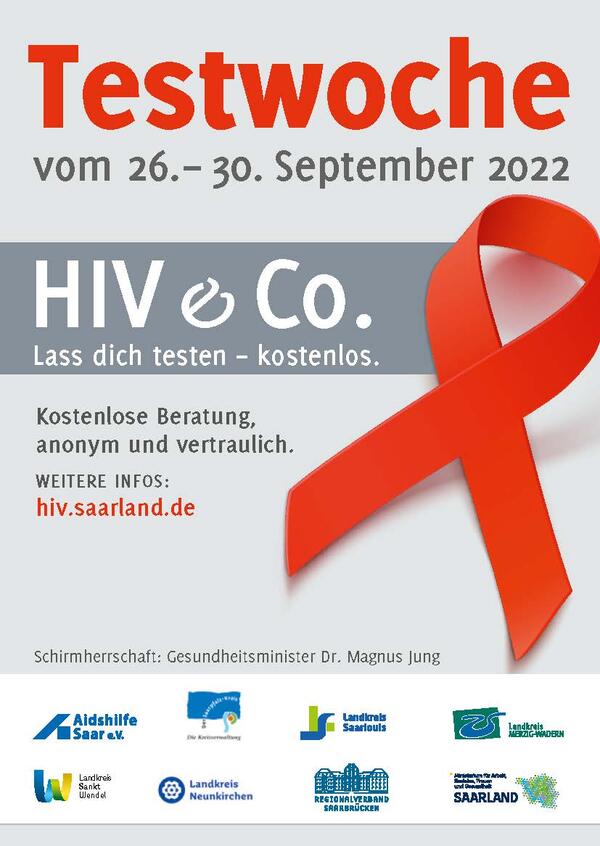 Flyer Testwoche HIV 2022
