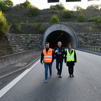 Gro&szlig;&uuml;bung im Pellinger Tunnel