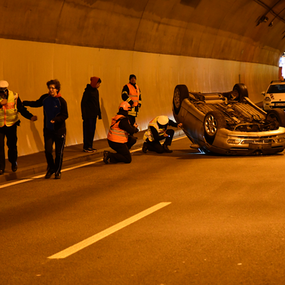 Gro&szlig;&uuml;bung im Pellinger Tunnel