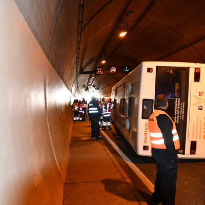 Gro&szlig;&uuml;bung im Pellinger Tunnel