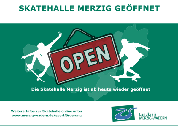 Skatehalle ge&ouml;ffnet