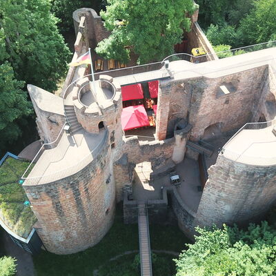 Luftaufnahme Burg Montclair