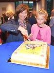 Anschneiden Gl&uuml;ckwunschkuchen
