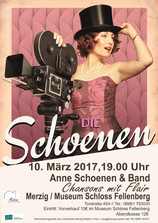Chanson-Abend am 10. März mit Anne Schoenen und Band