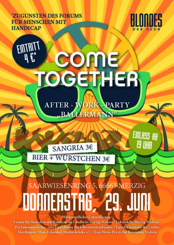Come Together After Work Party am 29. Juni 2017